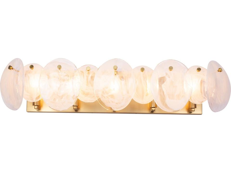Lily 5-Light Bathroom Vanity Light in Brushed Brass