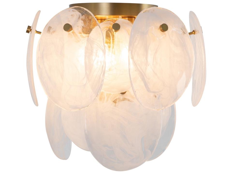 Lily 3-Light Brushed Brass Flush Mount