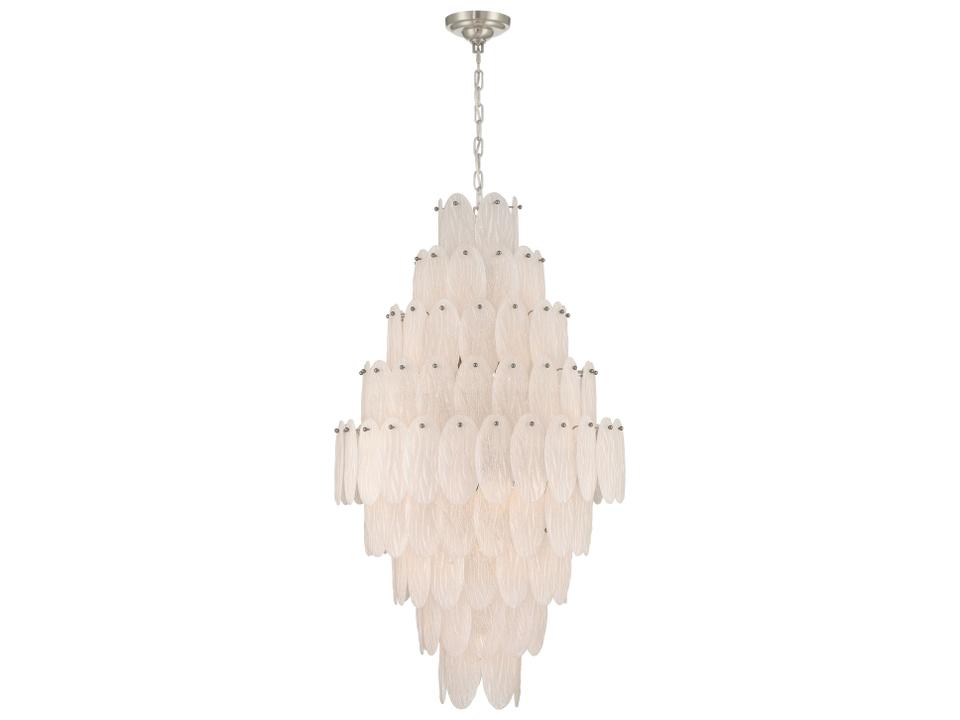 Serena 19-Light Chandelier in Satin Nickel