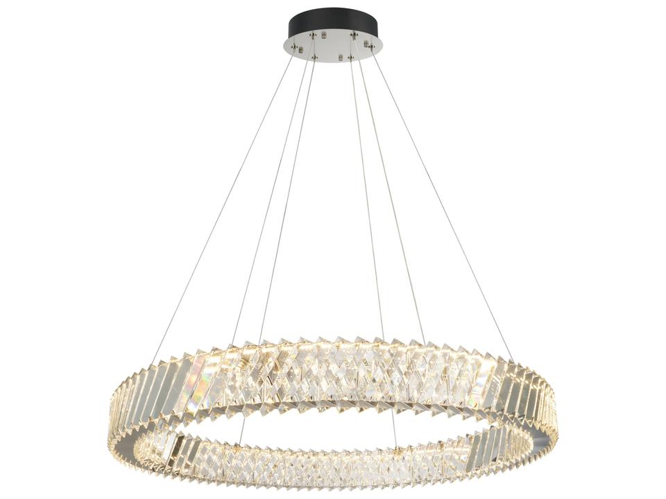 Alya 1-Light Integrated LED Chandelier in Polished Nickel with Selectable Color Temperature