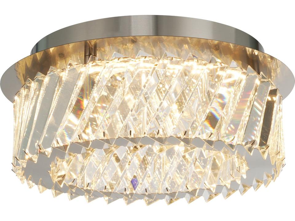 Alya 1-Light LED Flush Mount Ceiling Light in Polished Nickel