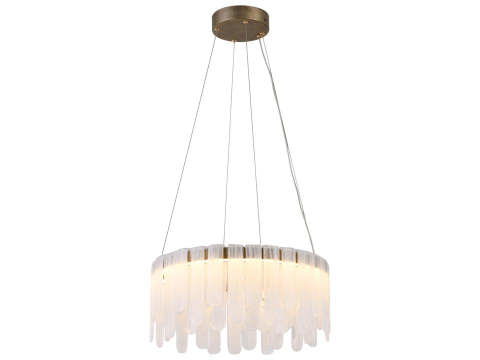 Roselle 1-Light LED Lantern Pendant Light in Legacy Brass