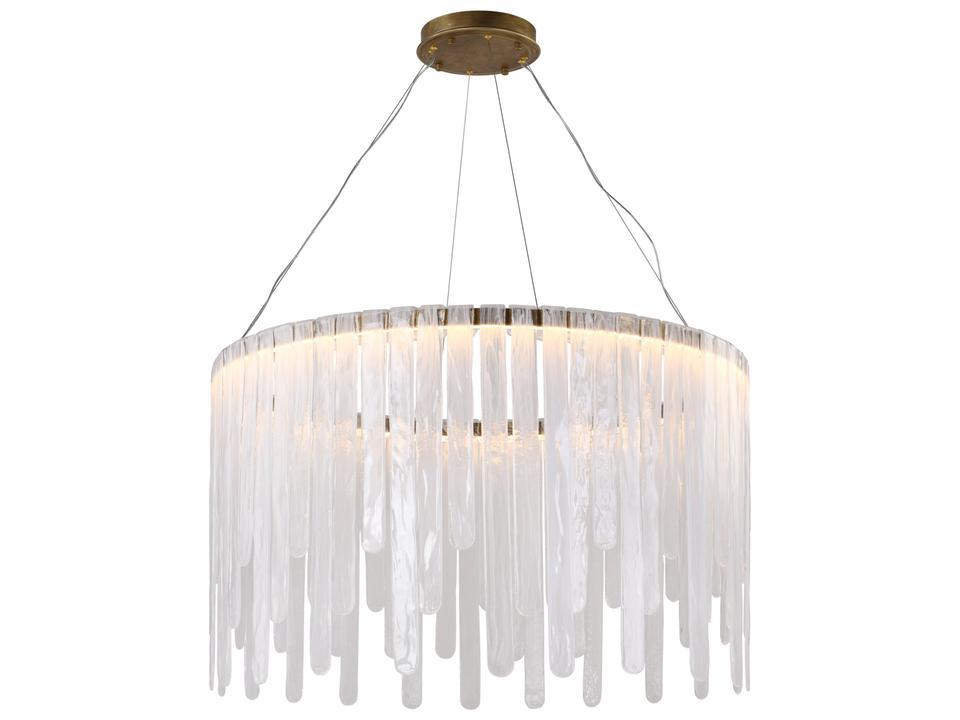 Roselle Integrated LED Chandelier in Legacy Brass