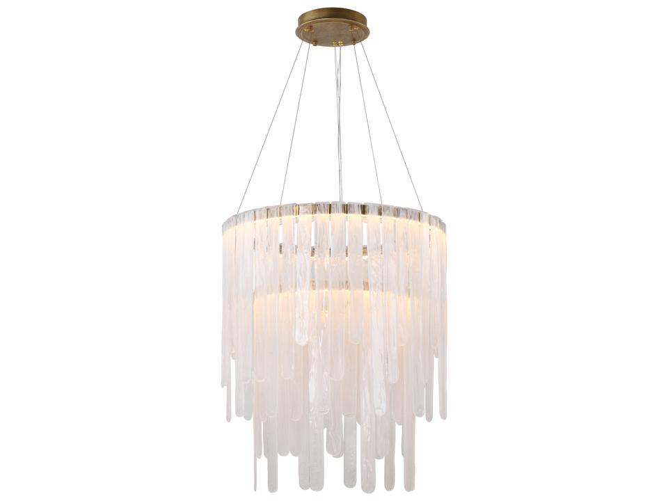 Roselle LED Lantern Pendant Light in Legacy Brass