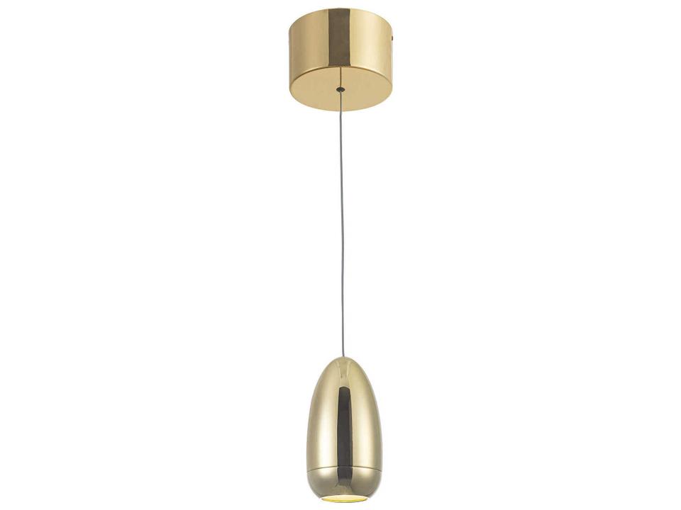 Royal Pearl Integrated LED Round Pendant Light in Gold