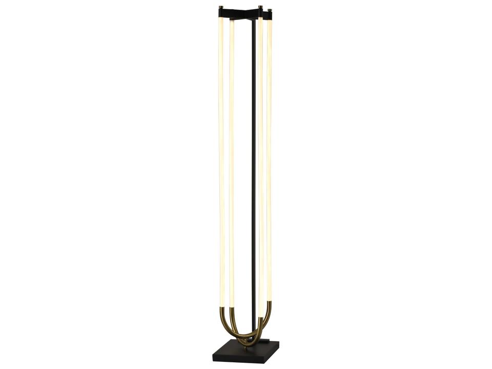 Cascata Black Brushed Brass Floor Lamp