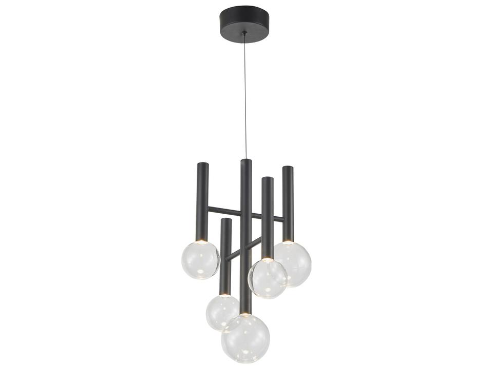 Terra 5-Light LED Chandelier in Black