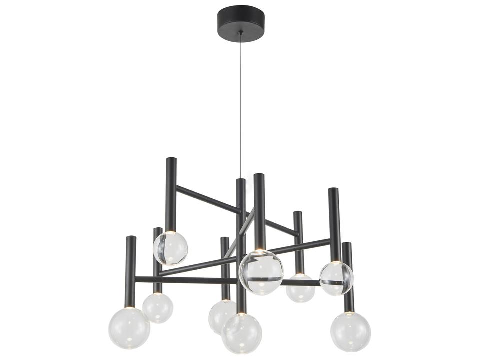 Terra 9-Light LED Chandelier in Black