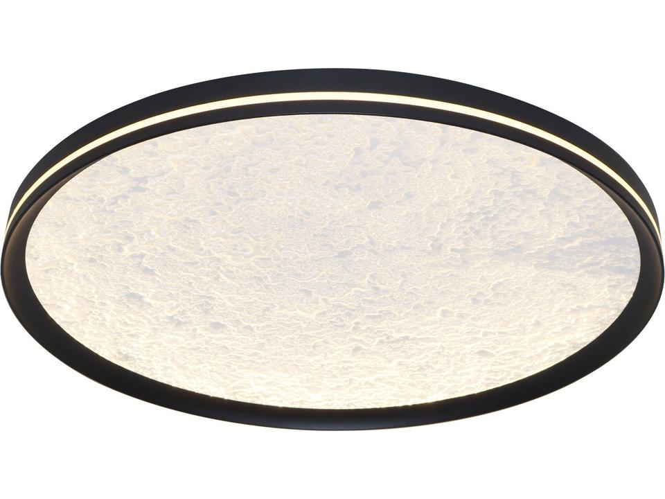 Luna LED Flush Mount Ceiling Light in Black