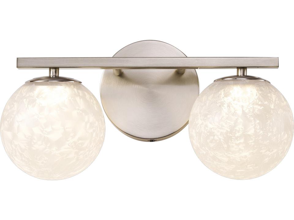 Forma 2-Light LED Vanity Light in Brushed Nickel