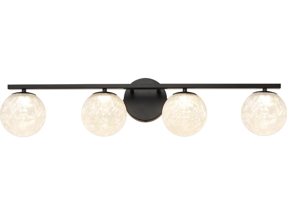 Forma 4-Light Black Vanity Light