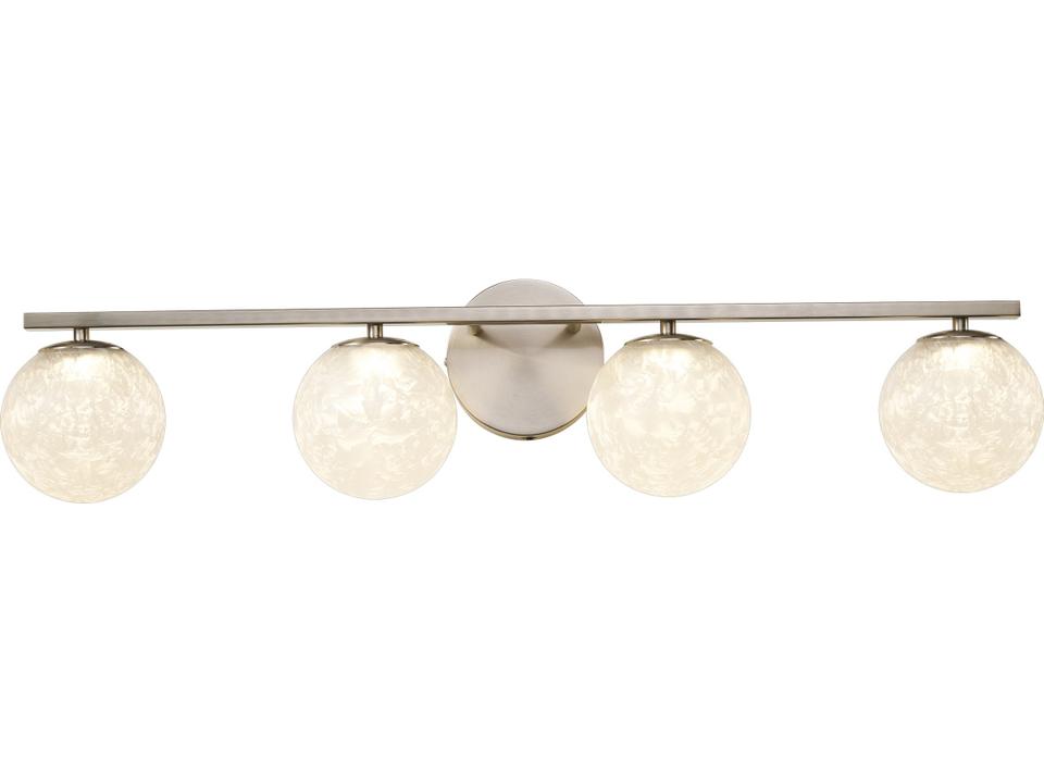 Forma 4-Light Brushed Nickel Vanity Light