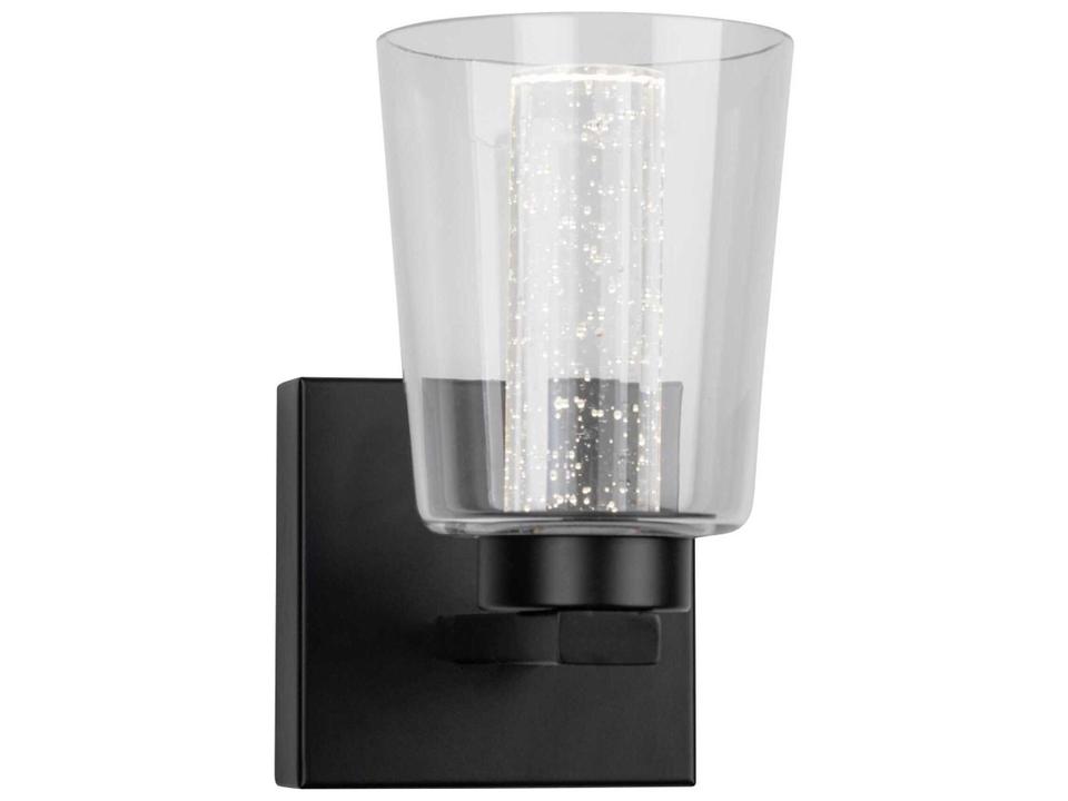 Dalton 1-Light Color Select LED Bathroom Sconce in Black