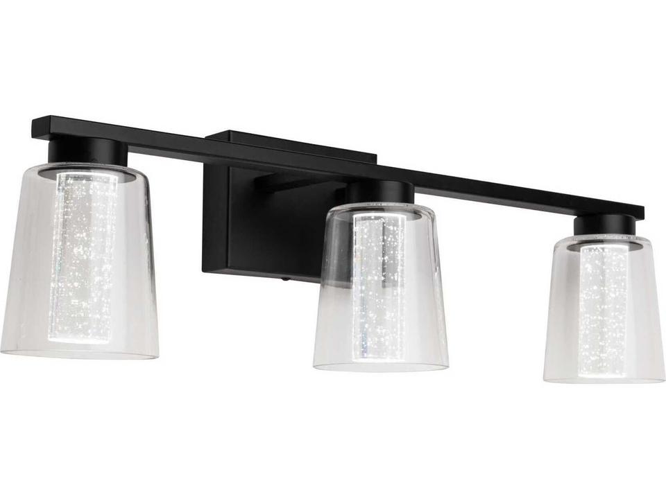 Dalton 3-Light LED Bathroom Vanity Light in Black