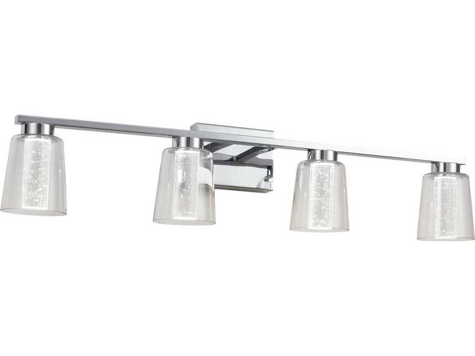 Dalton 4-Light Integrated LED Bathroom Vanity Wall Light in Chrome
