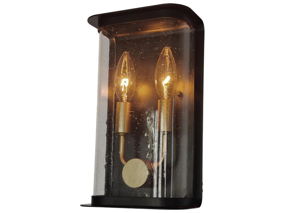 Stonegate 2-Light Outdoor Wall Lantern in Black