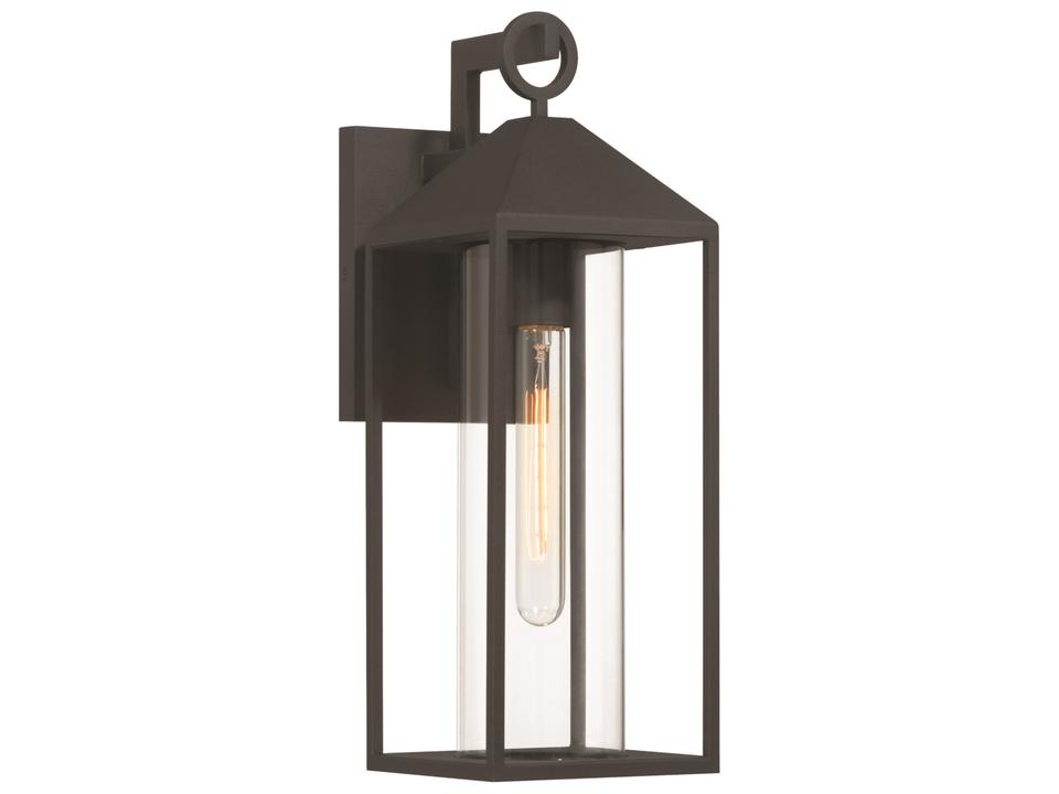 Portside 1-Light Outdoor Wall Lantern in Black