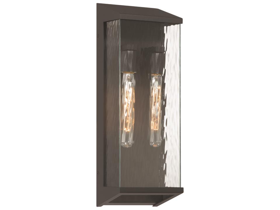Azure 2-Light Outdoor Wall Sconce in Black