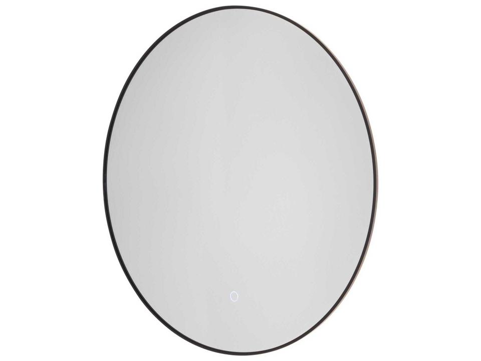 Reflections LED Wall Mirror in Matte Black with Smart Touch Dimmer