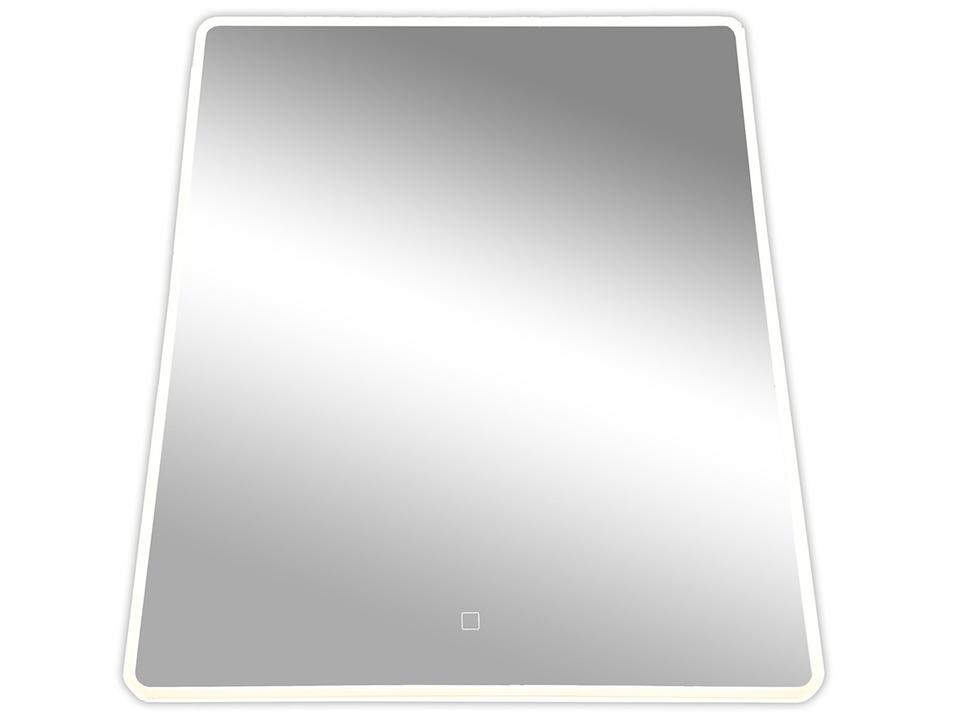 Reflections LED Rectangular Mirror with Smart Touch Dimmer in Silver
