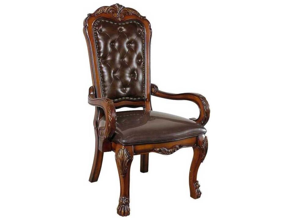 Dresden Brown Faux Leather Executive Desk Chair