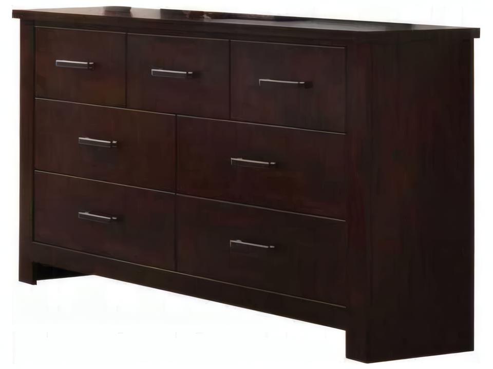 Panang 7-Drawer Dresser in Mahogany Finish
