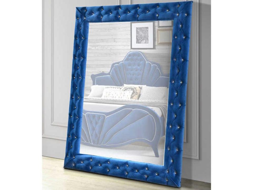 Dante Blue Rectangular Floor Mirror