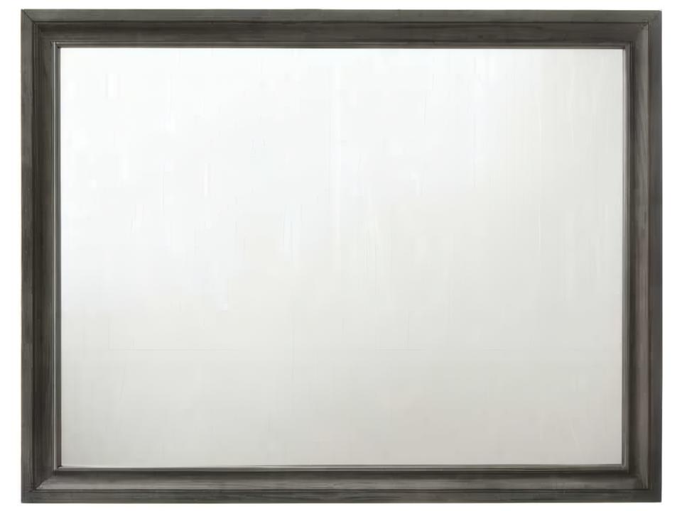 Naima Rectangular Wall Mirror Gray Finish