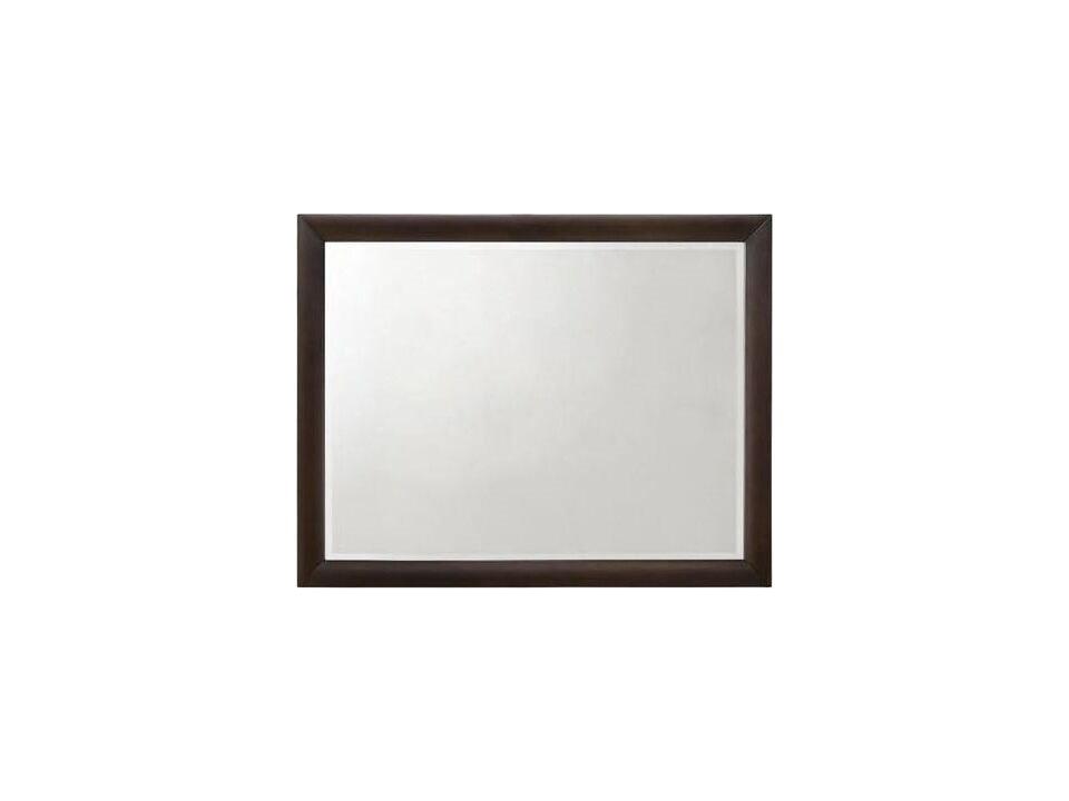 Tablita Rectangle Mirror in Dark Merlot Wood Finish