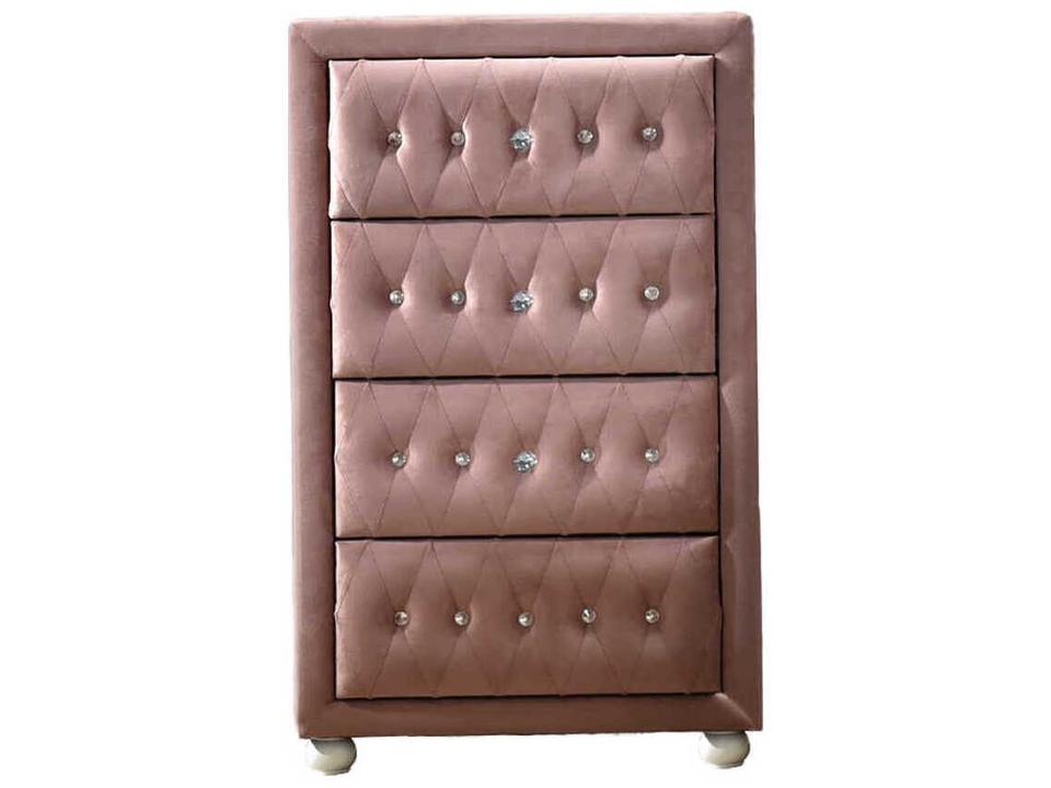 Reggie Pink Hardwood Accent Chest