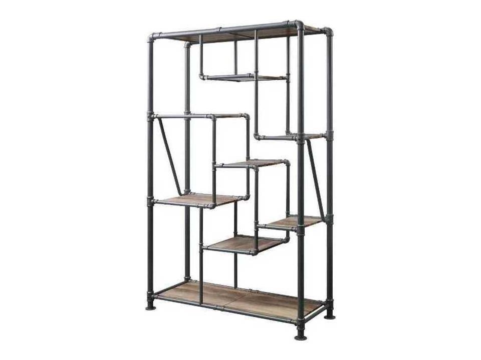 Brantley Antique Oak Sandy Gray Bookcase