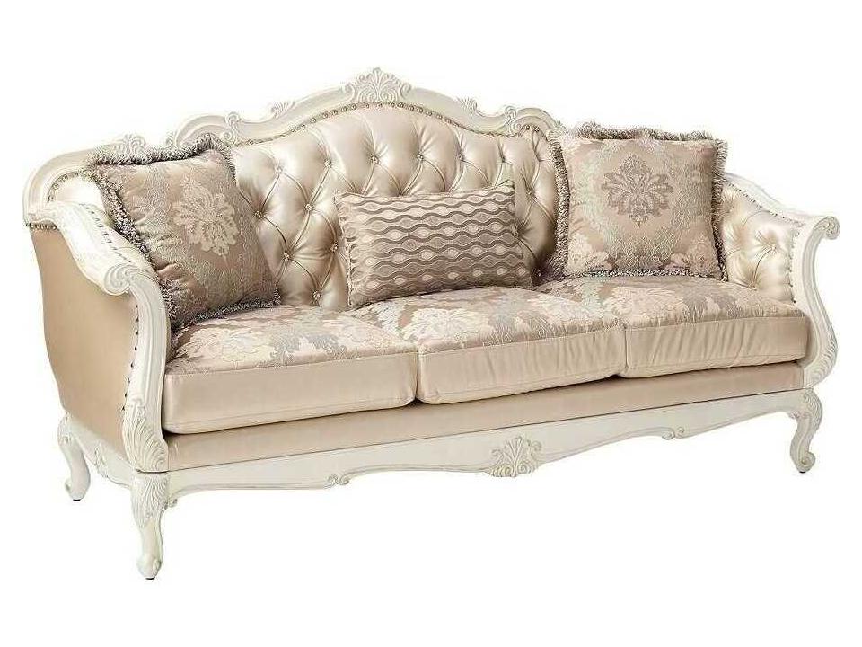 Chantelle Gold Upholstered Sofa