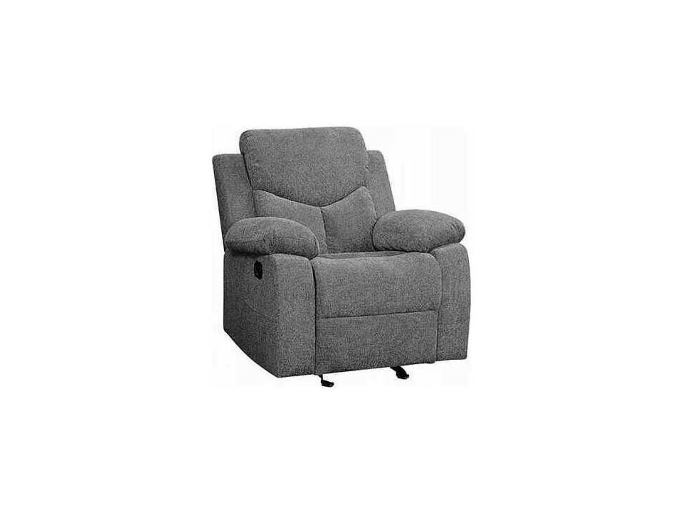 Kalen Gray Chenille Upholstered Recliner