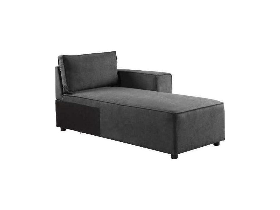 Silvester Gray Upholstered Chaise