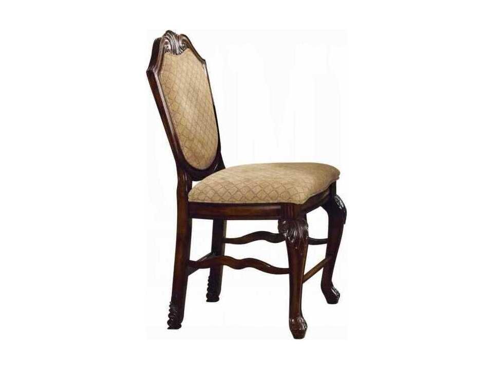 Chateau de Ville Upholstered Counter Height Chair Espresso Finish