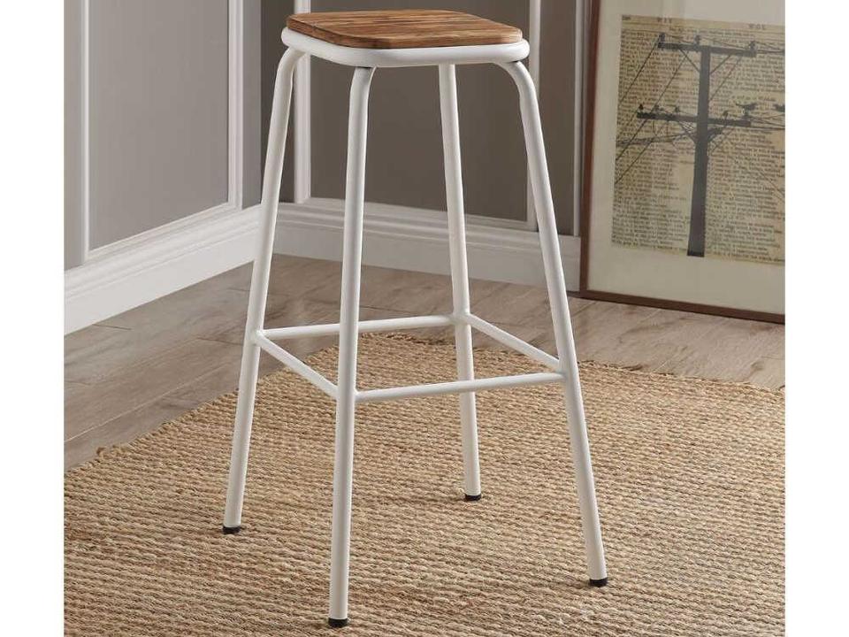 Scarus Pine Wood Bar Stool Set of 2