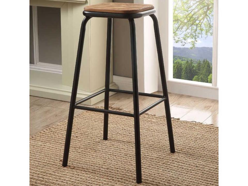 Scarus Pine Wood Bar Stool Set of 2