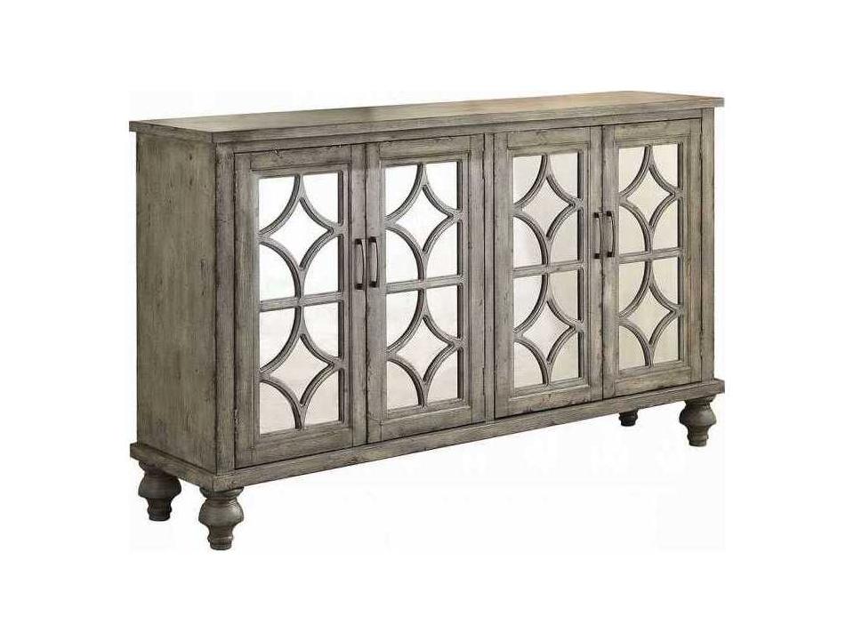 Velika Rectangle Console Table in Weathered Gray