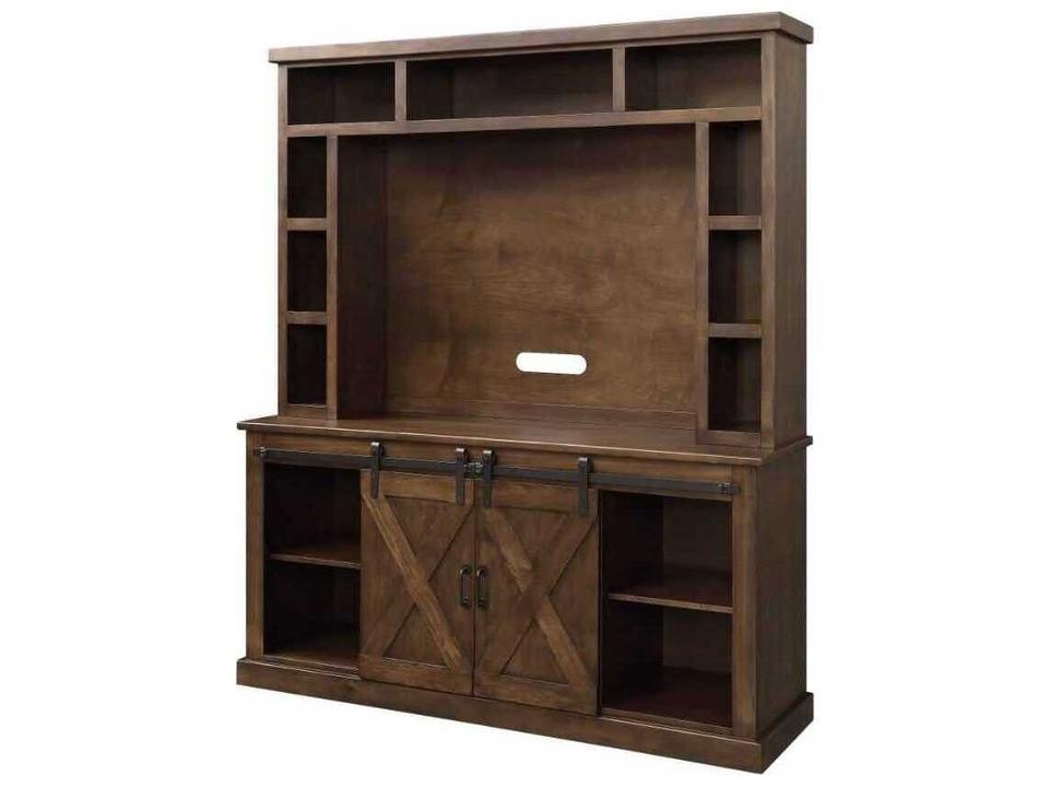 Aksel 78" Pine Wood Media Console
