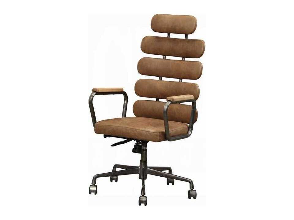 Calan Executive Office Chair in Retro Brown Top Grain Leather