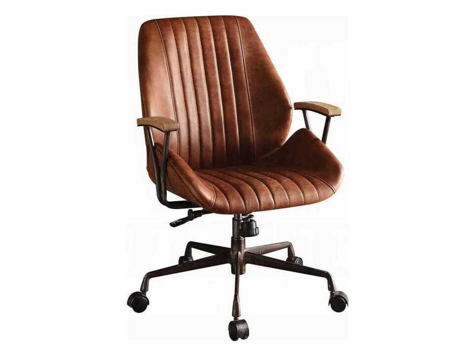 Hamilton Executive Office Chair in Cocoa Top Grain Leather