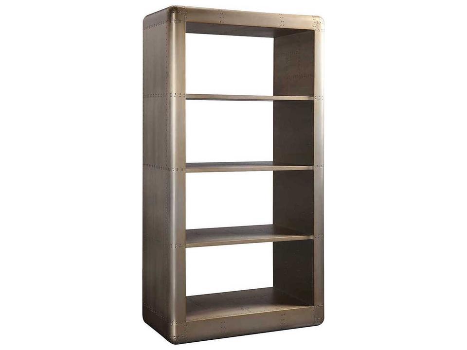 Jennavieve Gold Aluminum Bookcase