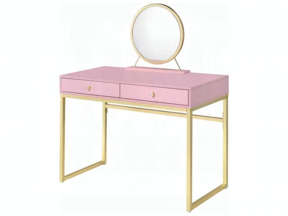 Coleen Pink Gold Vanity Table