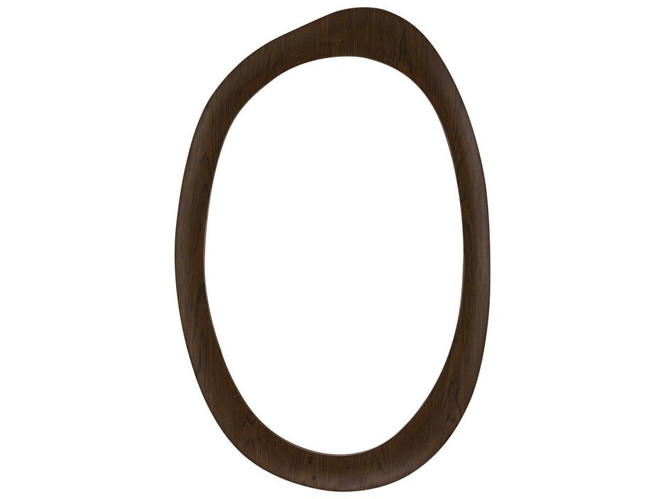 Hanale Brown Oval Wall Mirror