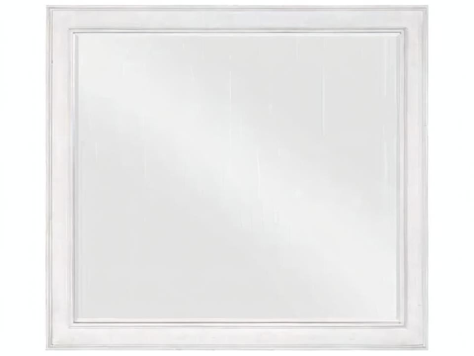 Katia Beveled Mirror in Rustic Gray and Weathered White