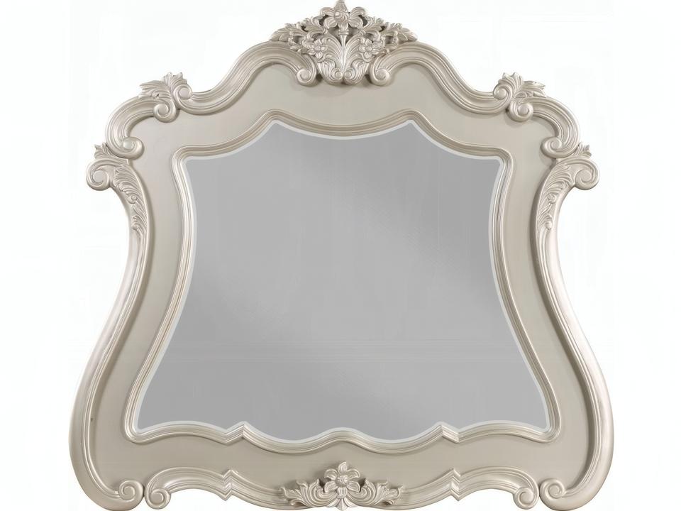 Bently Mirror in Champagne with Ornate Carvings