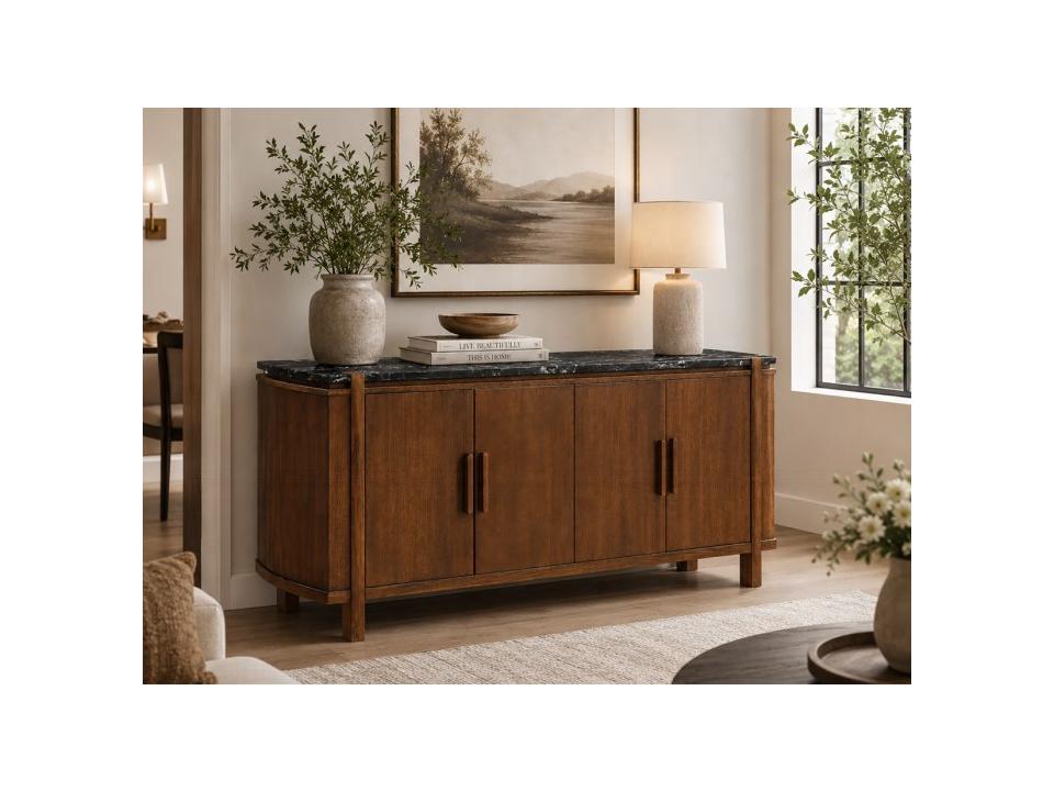 Estella 64" Rubberwood Sideboard