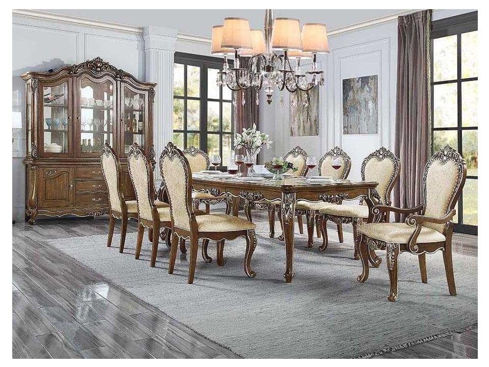 Latisha Poplar Wood Dining Room Set
