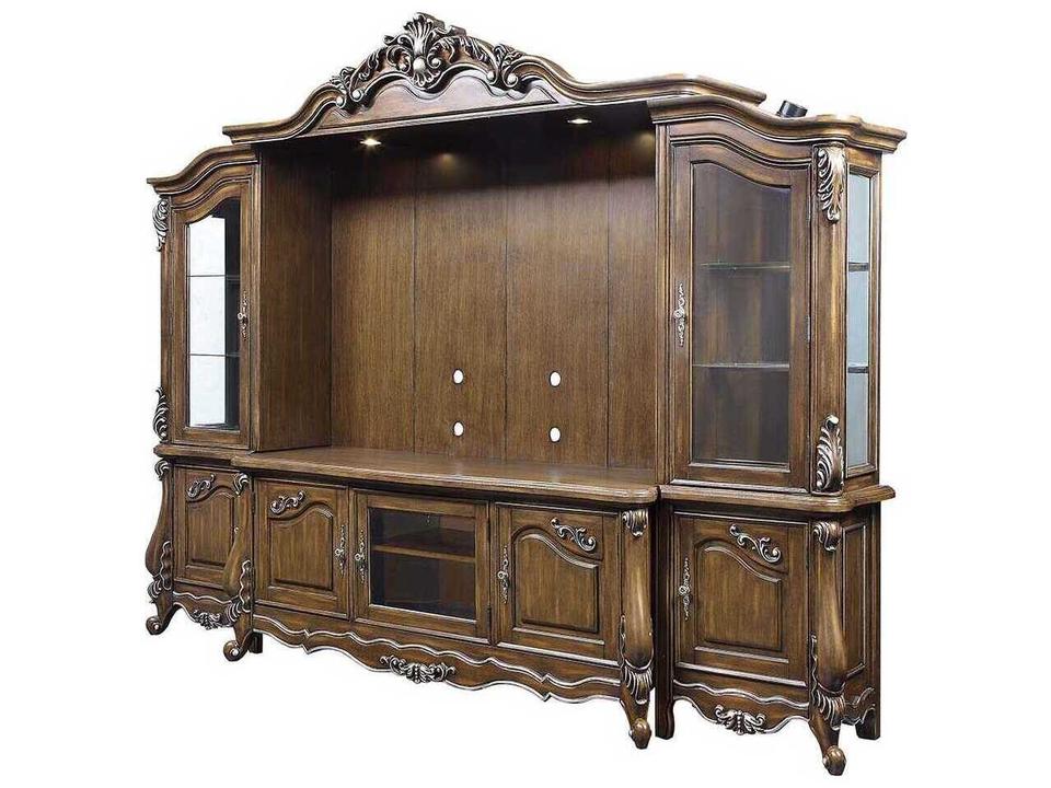 Latisha 121" Poplar Wood Media Console