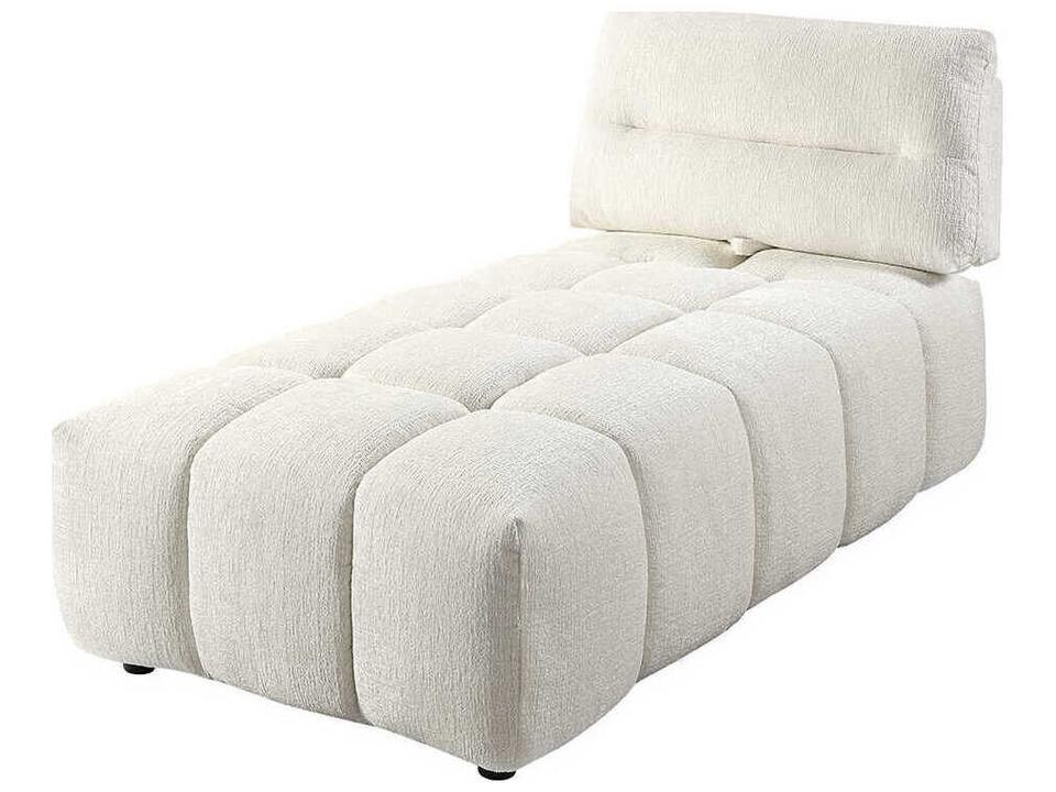 Loanna Beige Upholstered Chaise
